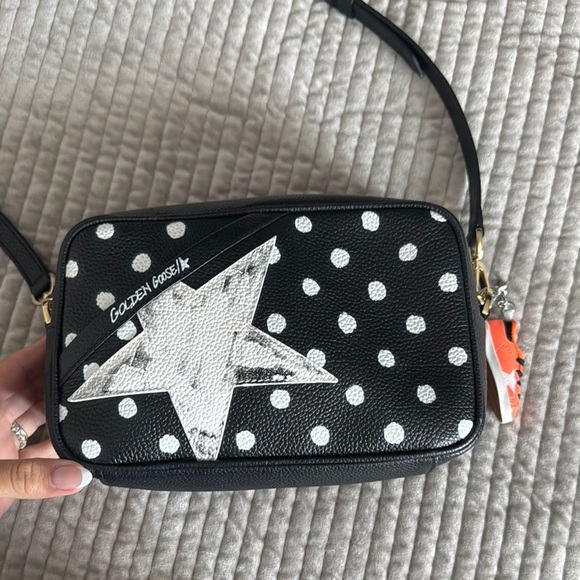 Golden Goose Black and White Polka Dot Bag/ BRAND NEW never worn - Picture 1 of 4